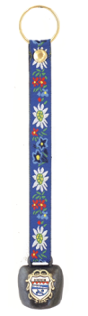Glocke Bortenband 8x2cm anthrazit